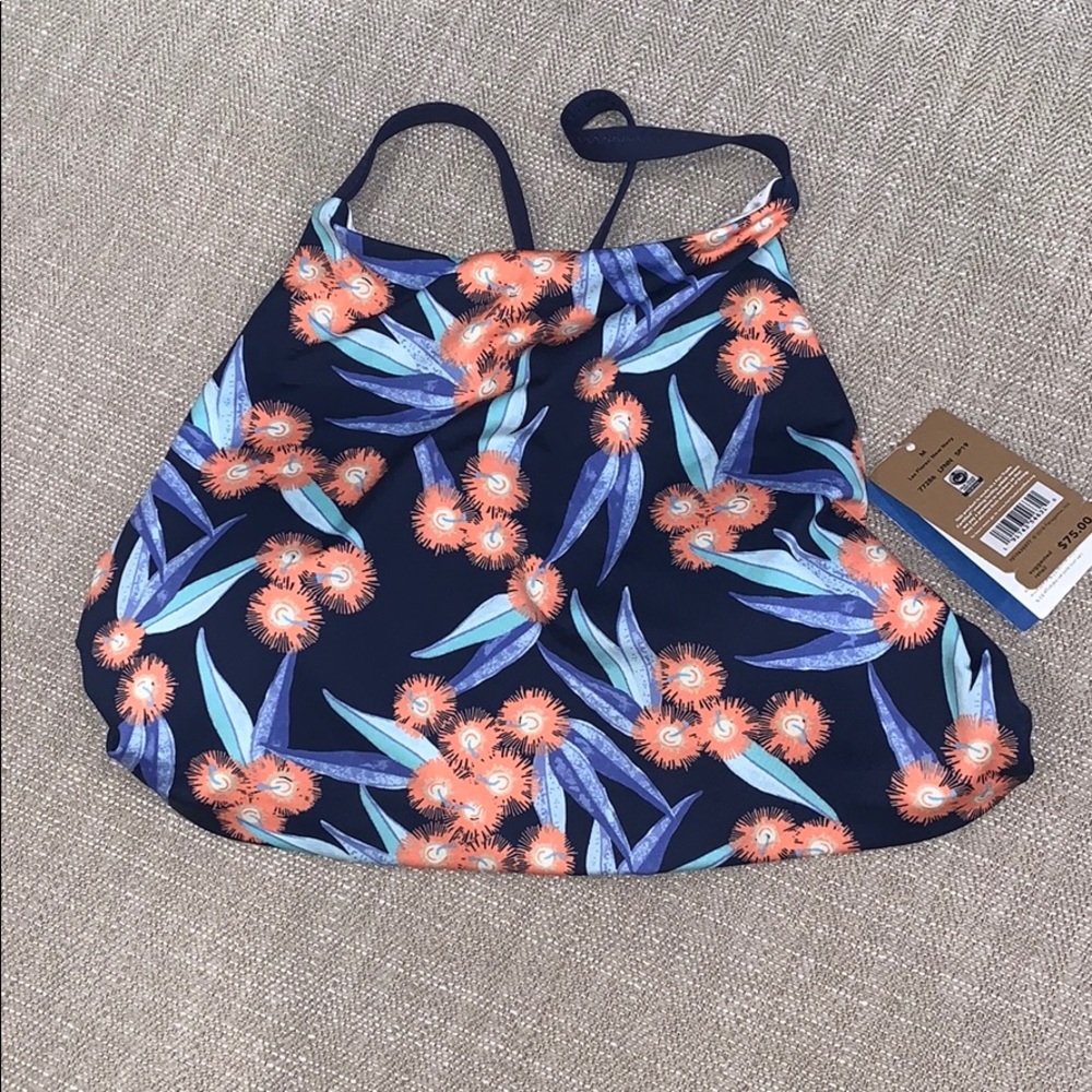 NWT Patagonia navy high neck bikini top - Picture 3 of 7
